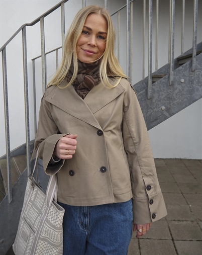 Leveté Room - Katinka 1 Trenchcoat - Greige